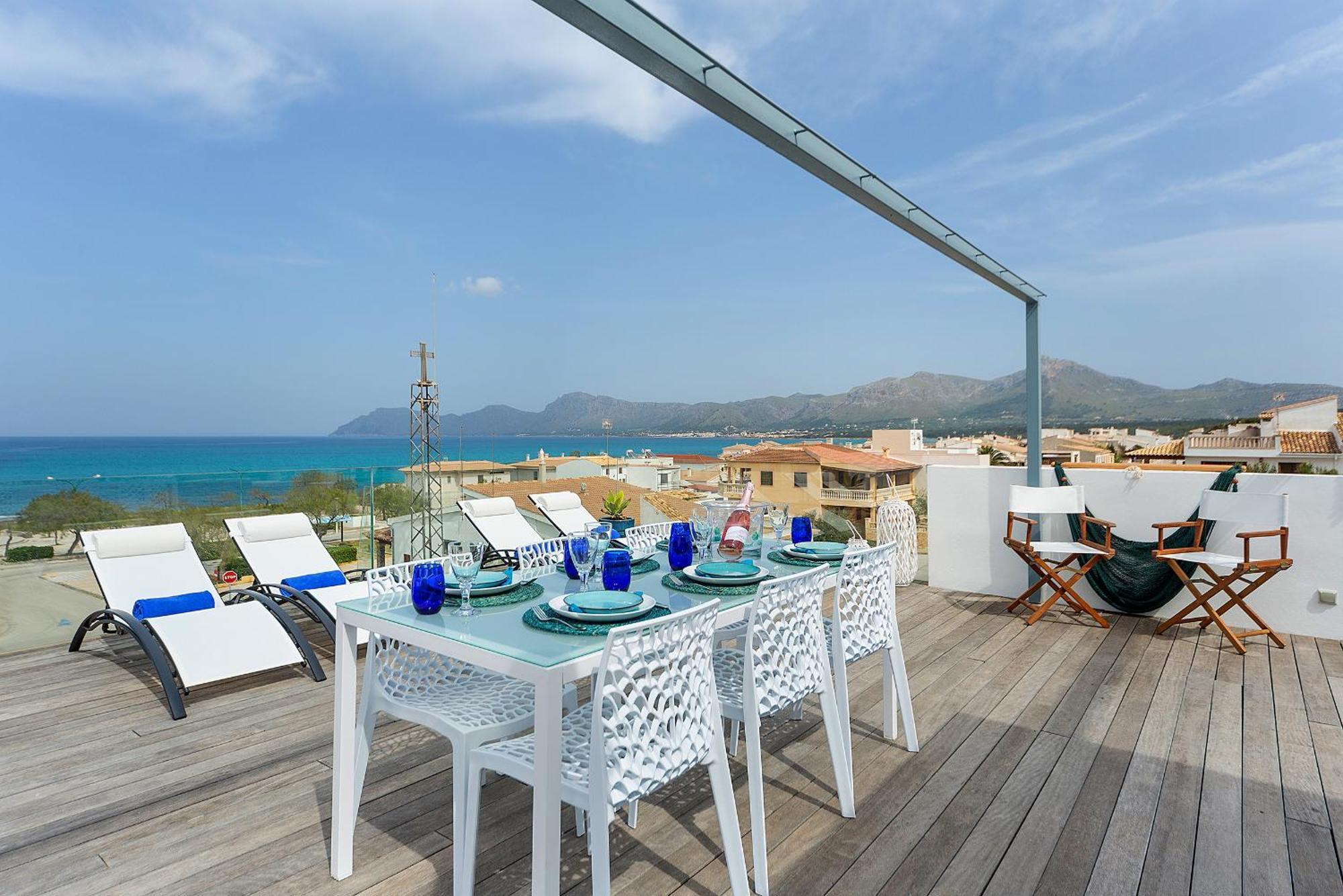 Modern Panoramic Sea View House Mallorca Feriehus